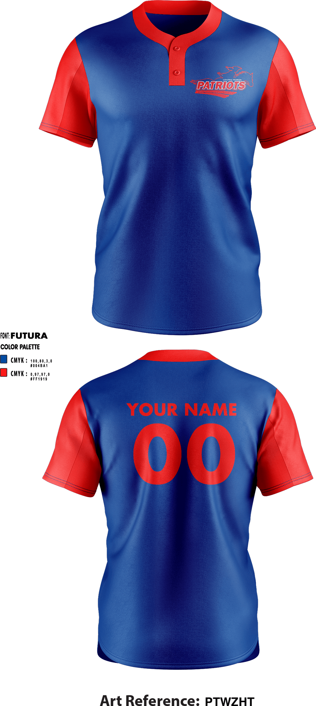 patriotic sublimated softball jerseys - full-dye custom softball