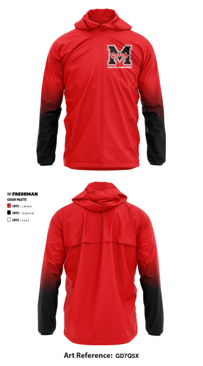Maryville High School Swimming 87704742 Windbreaker - 1