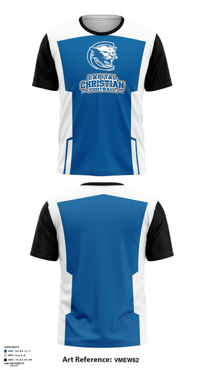 Capital Christian School 40857633 Short Sleeve Performance Shirt - 2