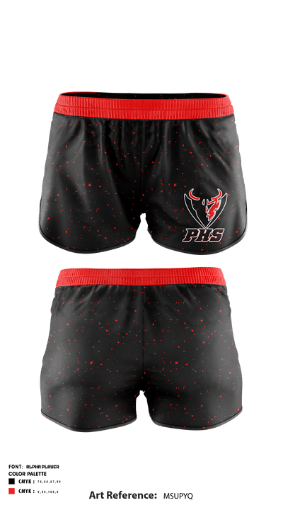 Pomona High School Cross Country 72810301 Track Shorts - 1