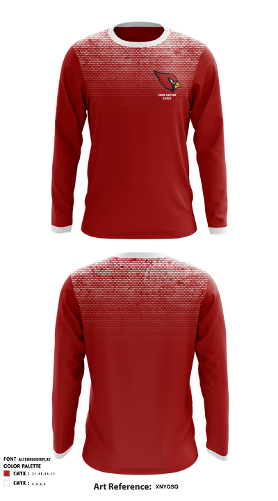 Coon Rapids High School Dance 48014275 Long Sleeve Performance Shirt - 1