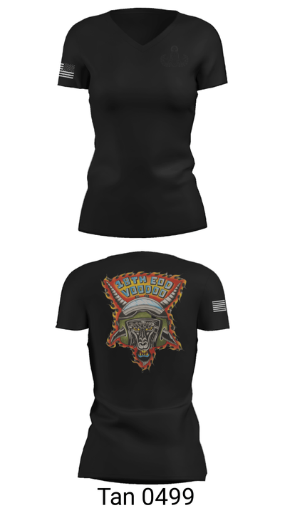 18th Ordnance Company EOD 8486026 Women's Short Sleeve V-neck Shirt - 31