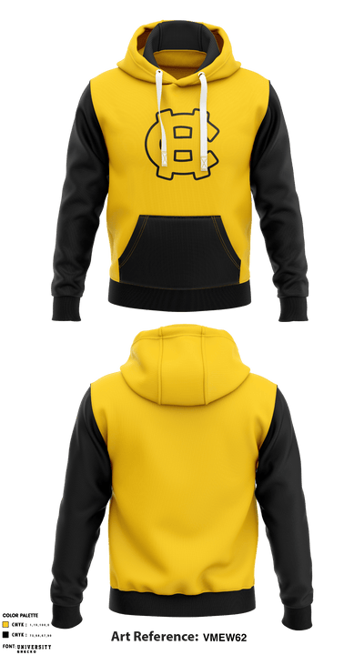 Harris County Carver Middle School Women's Volleyball 88610795 Hoodie - 1