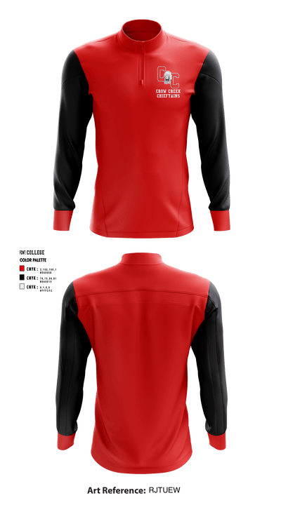 Crow Creek Chieftains 997575 Quarter Zip Jacket - 1