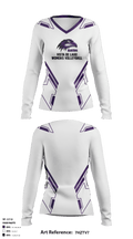 Vista Del Lago High School Women's Volleyball 19216101 Women's Long Sleeve V-neck Shirt - 2