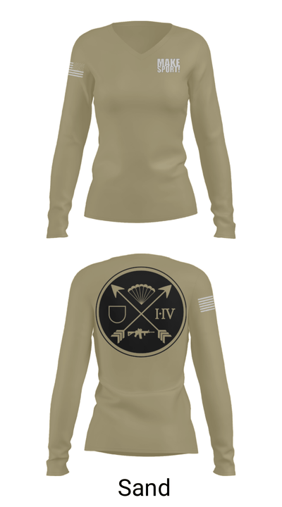 OL'5214 36784990 Women's Long Sleeve V-neck Shirt - 42