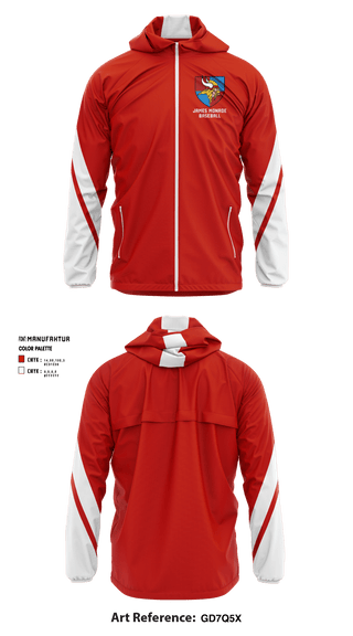 Windbreaker, James Monroe High School Baseball, Baseball, Teamtime, Team time, sublimation, custom sports apparel, team uniforms, spirit wear, spiritwear, sports uniforms, custom shirts, team store, custom team store, fundraiser sports, apparel fundraiser