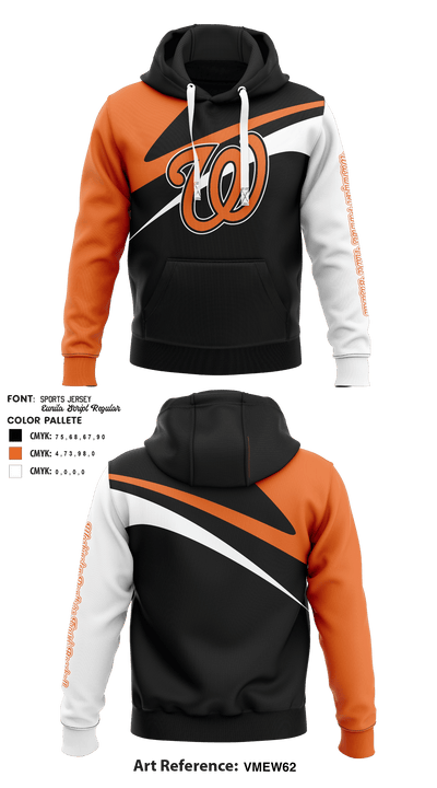 Washington Panthers Travel Baseball 11045137 Hoodie - 1