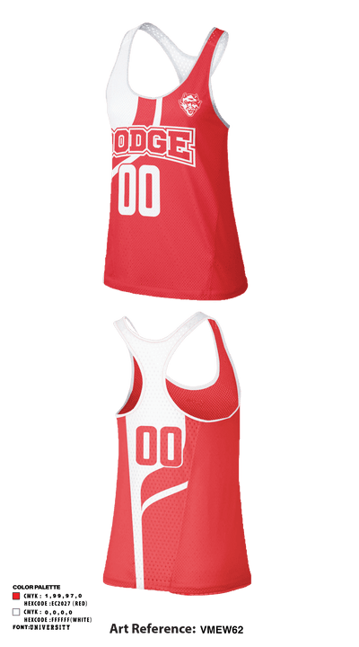 Dodge City High School Track 57505598 Women's Track Singlet - 1