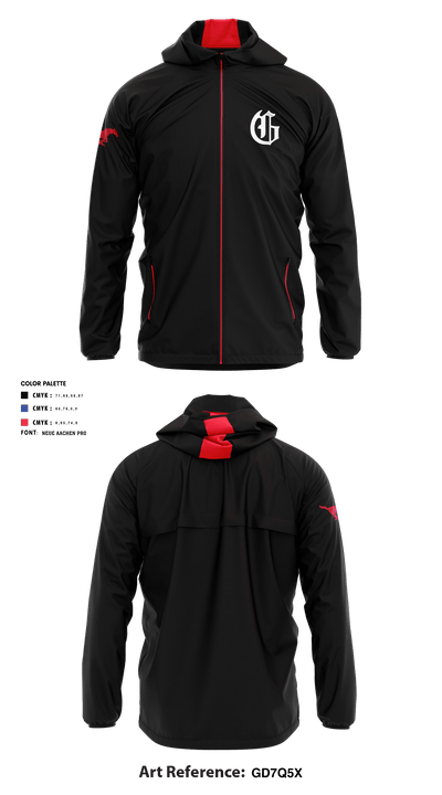 Grapevine Mustangs 91770240 Windbreaker - 1