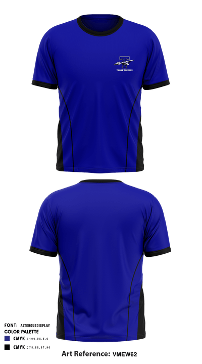 Triana Warriors 49643300 Short Sleeve Performance Shirt - 1