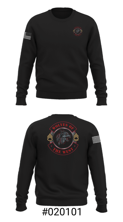 Wolves of the west 83450229 Crew Neck Sweatshirt - 7