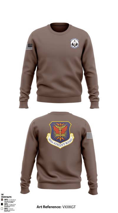 302nd Base Defense Squadron 76268864 Crew Neck Sweatshirt - 1
