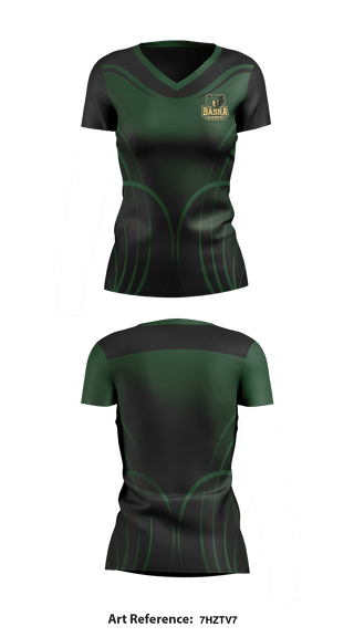 Women's Short Sleeve Vneck Shirt, Basha High School Dance, School Spirit Store, Teamtime, Team time, sublimation, custom sports apparel, team uniforms, spirit wear, spiritwear, sports uniforms, custom shirts, team store, custom team store, fundraiser sports, apparel fundraiser