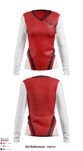 Cardinals Softball 22206232 Women's Long Sleeve V-neck Shirt - 1