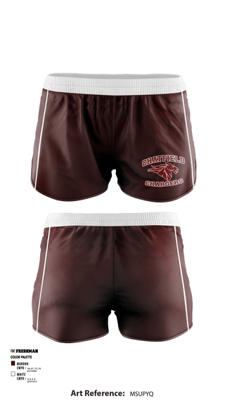 Women's Shorts, Chatfield Senior High School Tennis, Tennis, Teamtime, Team time, sublimation, custom sports apparel, team uniforms, spirit wear, spiritwear, sports uniforms, custom shirts, team store, custom team store, fundraiser sports, apparel fundraiser