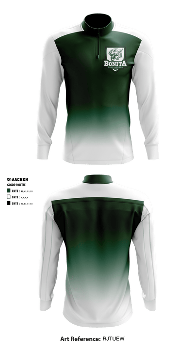 Bonita High School Water Polo 51477086 Quarter Zip Jacket - 1