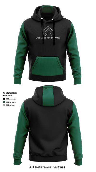 College of DuPage Alumni 35400336 Hoodie - 3