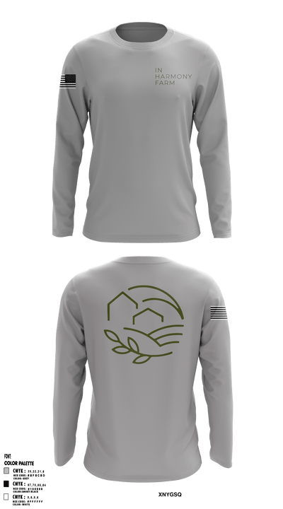 In harmony farm 30595120 Long Sleeve Performance Shirt - 1
