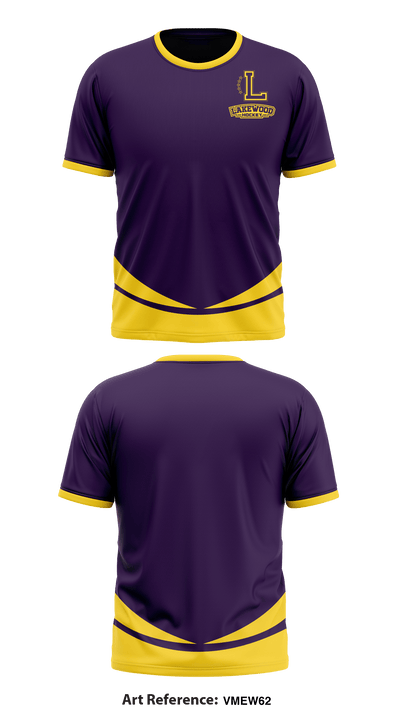 Lakewood High Hockey 46107842 Short Sleeve Performance Shirt - 1