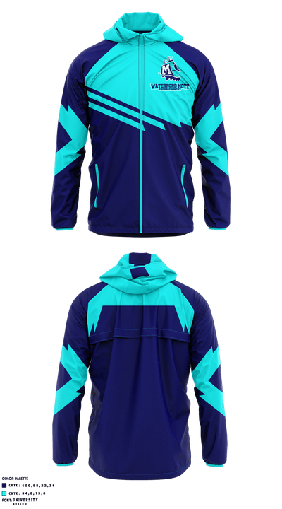 Waterford Mott High School Cross Country 29637996 Windbreaker - 1