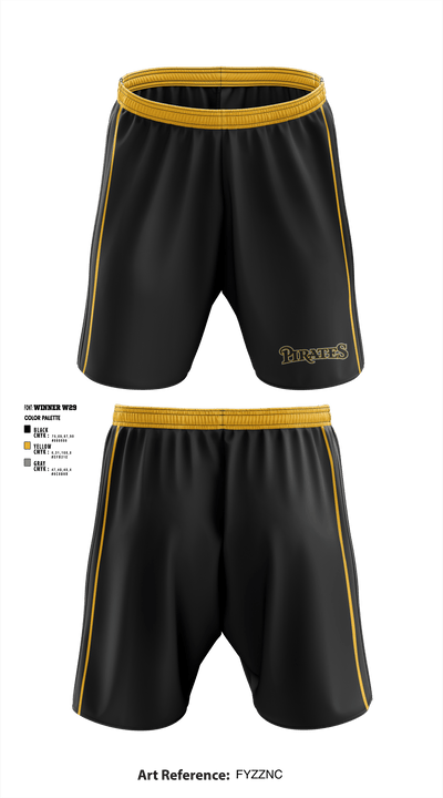 Los Angeles Pirates 74312267 Athletic Shorts With Pockets - 1