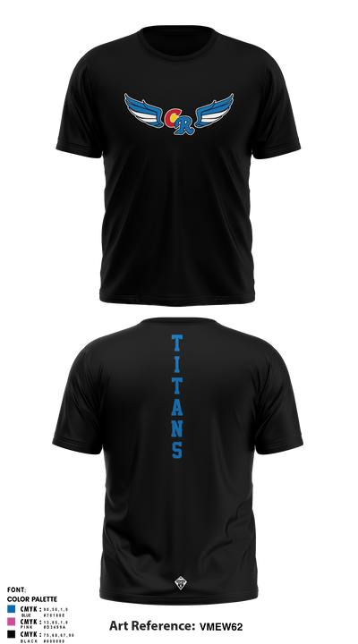 Coal Ridge HS Track & Field 68083427 Short Sleeve Performance Shirt - 3