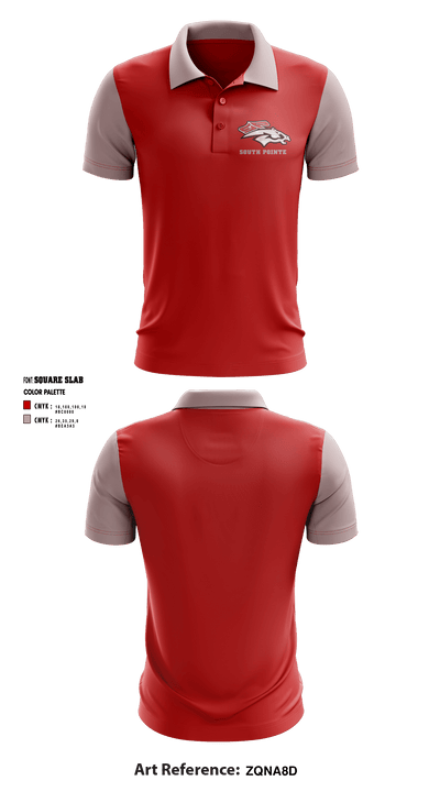 South Pointe High School 65341148 Short Sleeve Performance Polo - 2