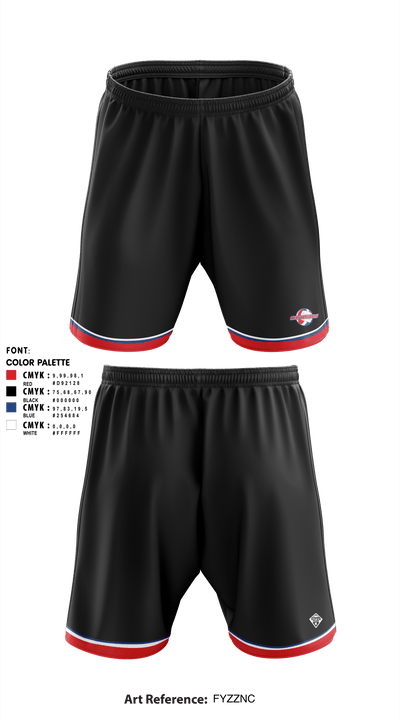 Centaurus HS Warriors Boys Volleyball 69045127 Athletic Shorts With Pockets - 1