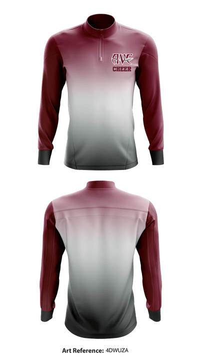 Antelope Valley College Cheer 93322524 Long Sleeve Performance Shirt - 1