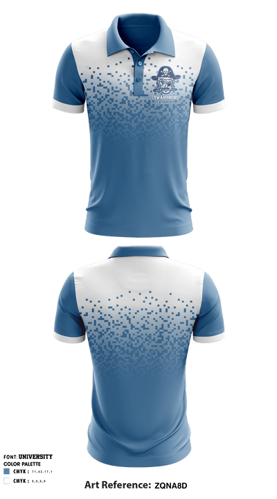 Swansboro High School Swimming 45792149 Short Sleeve Performance Polo - 1