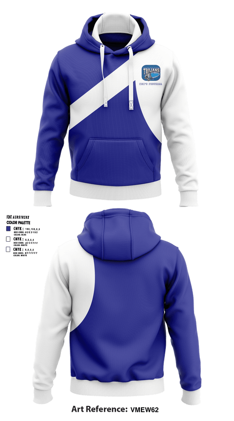 Hoodie, Orland Trojans Football, Football, Teamtime, Team time, sublimation, custom sports apparel, team uniforms, spirit wear, spiritwear, sports uniforms, custom shirts, team store, custom team store, fundraiser sports, apparel fundraiser