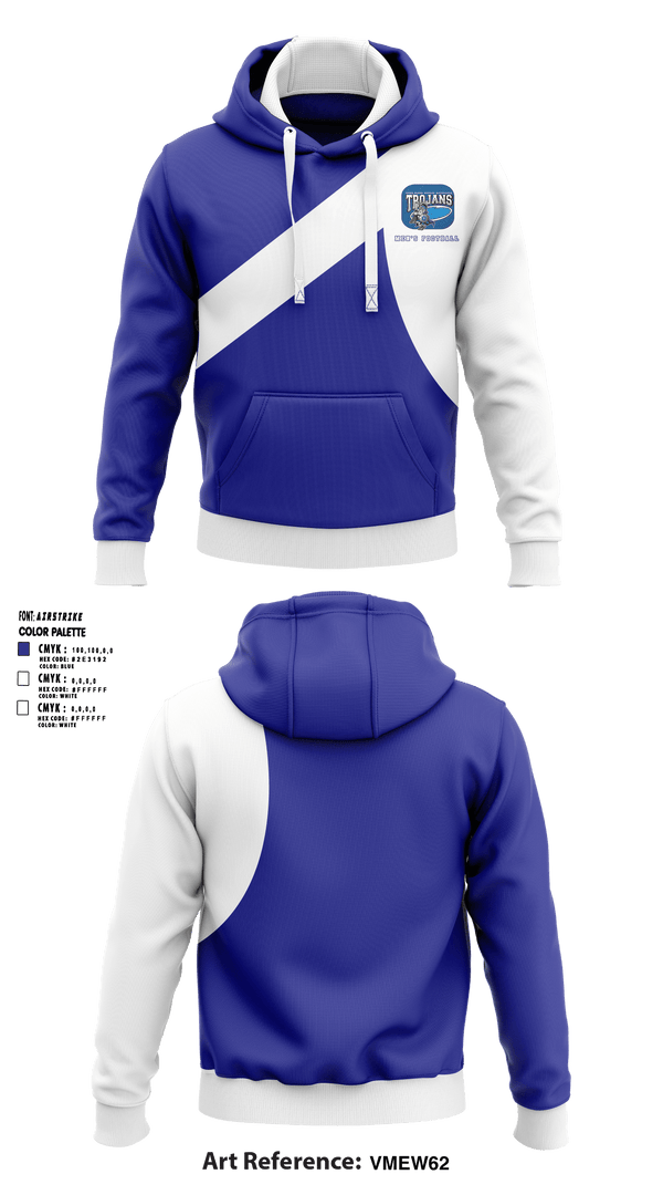 Hoodie, Orland Trojans Football, Football, Teamtime, Team time, sublimation, custom sports apparel, team uniforms, spirit wear, spiritwear, sports uniforms, custom shirts, team store, custom team store, fundraiser sports, apparel fundraiser