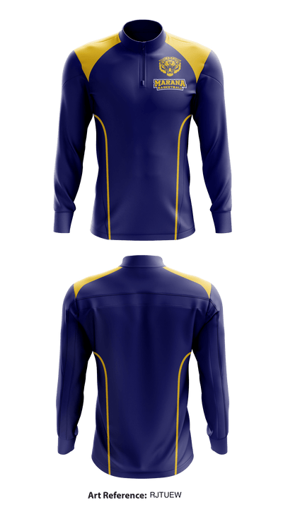 Marana High School Basketball 85625635 Quarter Zip Jacket - 1