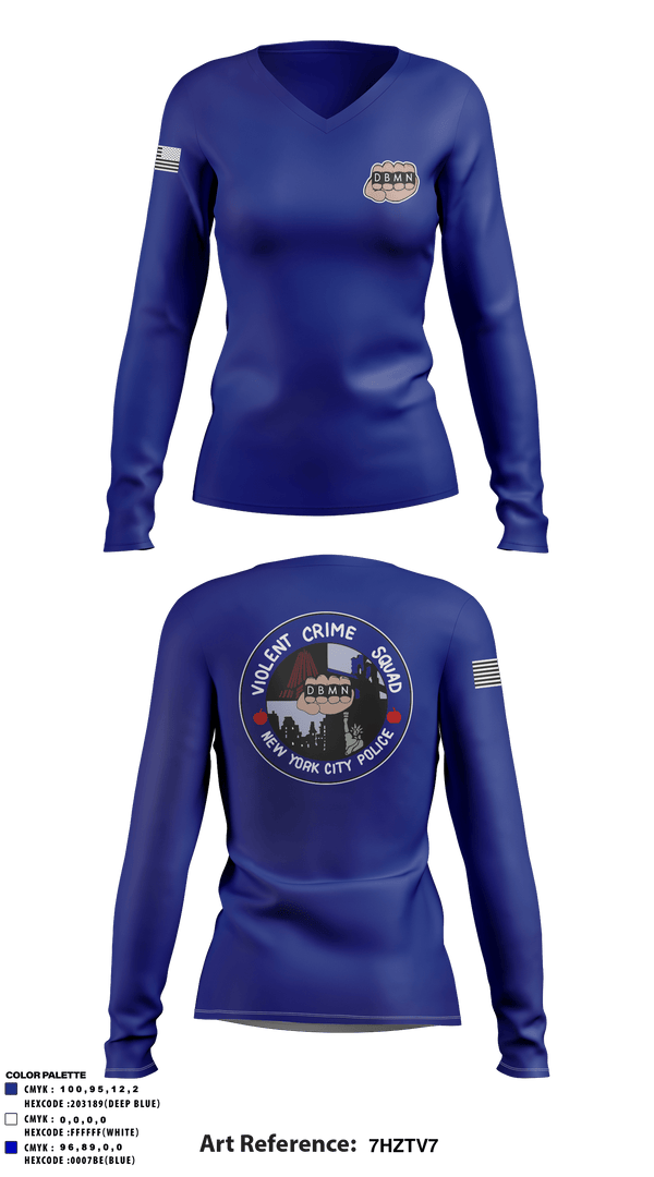 Women's Long Sleeve Vneck Shirt, , Police, Teamtime, Team time, sublimation, custom sports apparel, team uniforms, spirit wear, spiritwear, sports uniforms, custom shirts, team store, custom team store, fundraiser sports, apparel fundraiser