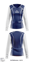 Trinidad High School Volleyball 39970985 Women's Long Sleeve V-neck Shirt - 1