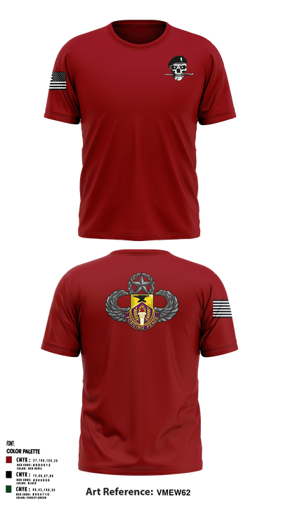 412th CA BN 74882353 Short Sleeve Performance Shirt - 1