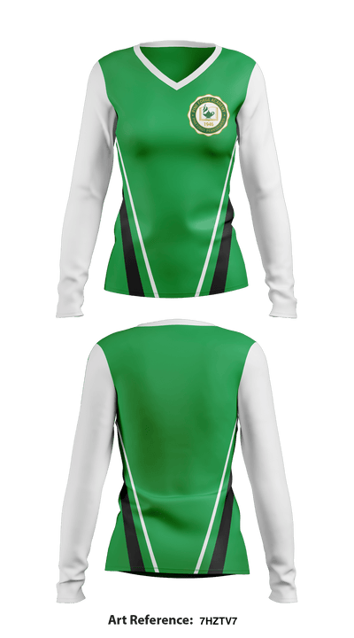 Pine Forge Academy 31890330 Women's Long Sleeve V-neck Shirt - 1