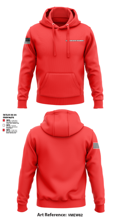 124th Infantry Regiment 39907689 Hoodie - 1