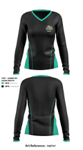 Glen Allen High School Tennis 78396465 Women's Long Sleeve V-neck Shirt - 2