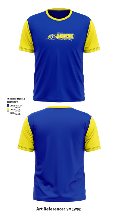 Elco Raiders Wrestling 26403555 Short Sleeve Performance Shirt - 1