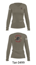 Wolves of the west 83450229 Women's Long Sleeve V-neck Shirt - 41