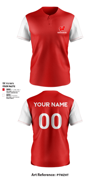 Two Button Softball Jersey, Wayne High School softball, Softball, Teamtime, Team time, sublimation, custom sports apparel, team uniforms, spirit wear, spiritwear, sports uniforms, custom shirts, team store, custom team store, fundraiser sports, apparel fundraiser