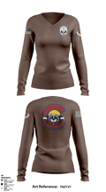 302nd Base Defense Squadron 76268864 Women's Long Sleeve V-neck Shirt - 4