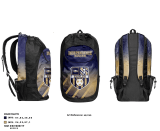 Gear Bag, Independence High School Soccer, Men's Soccer, Teamtime, Team time, sublimation, custom sports apparel, team uniforms, spirit wear, spiritwear, sports uniforms, custom shirts, team store, custom team store, fundraiser sports, apparel fundraiser