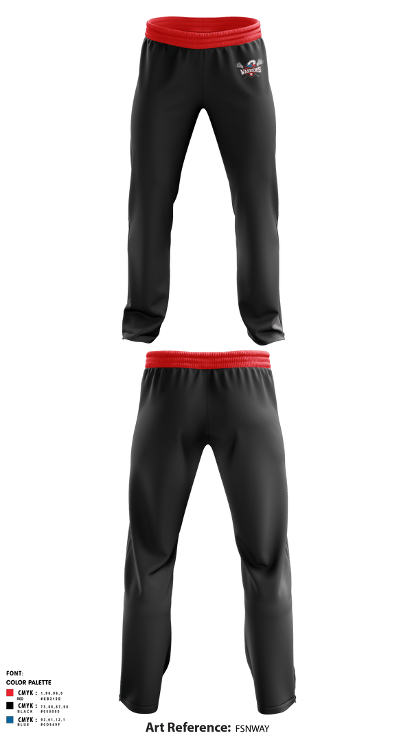 Sweatpants, Santa Cruz Warriors Lacrosse, Men's Lacrosse, Teamtime, Team time, sublimation, custom sports apparel, team uniforms, spirit wear, spiritwear, sports uniforms, custom shirts, team store, custom team store, fundraiser sports, apparel fundraiser