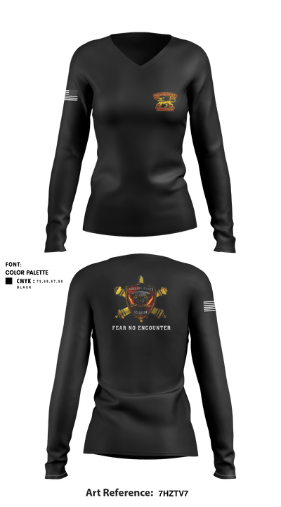 108 ADA BDE 57391665 Women's Long Sleeve V-neck Shirt - 2