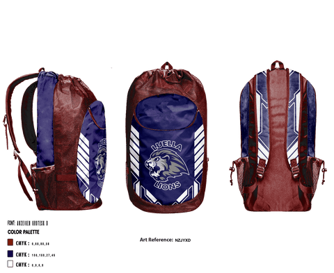 Gear Bag, Luella Middle School Football, Football, Teamtime, Team time, sublimation, custom sports apparel, team uniforms, spirit wear, spiritwear, sports uniforms, custom shirts, team store, custom team store, fundraiser sports, apparel fundraiser