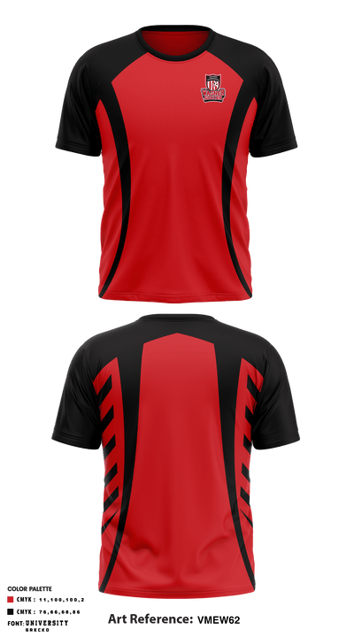 Wagner High School Soccer 44732640 Short Sleeve Performance Shirt - 1