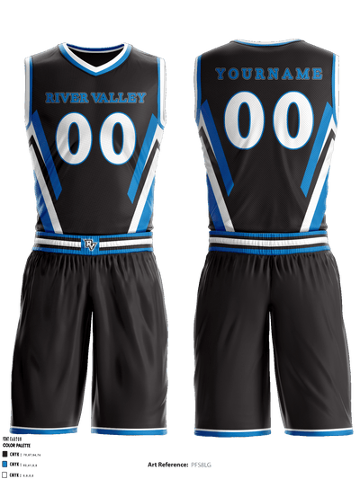 River Valley High School Basketball 30835115 Basketball Uniform - 1